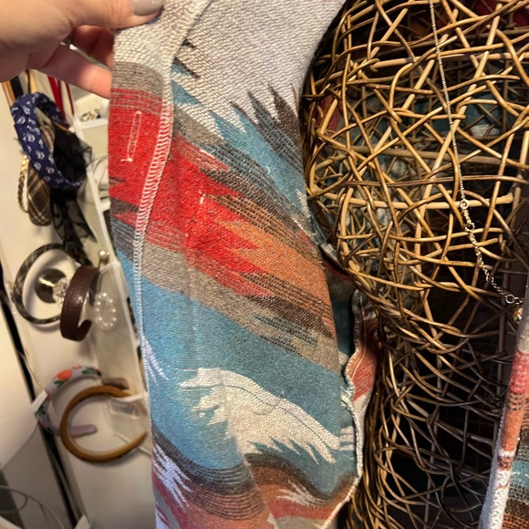 SHEIN Multicolor Aztec  Utility Jacket - Picture 2 of 5